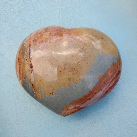 Polychrome Jasper Heart Large (PC207) - Picture 3 of 6
